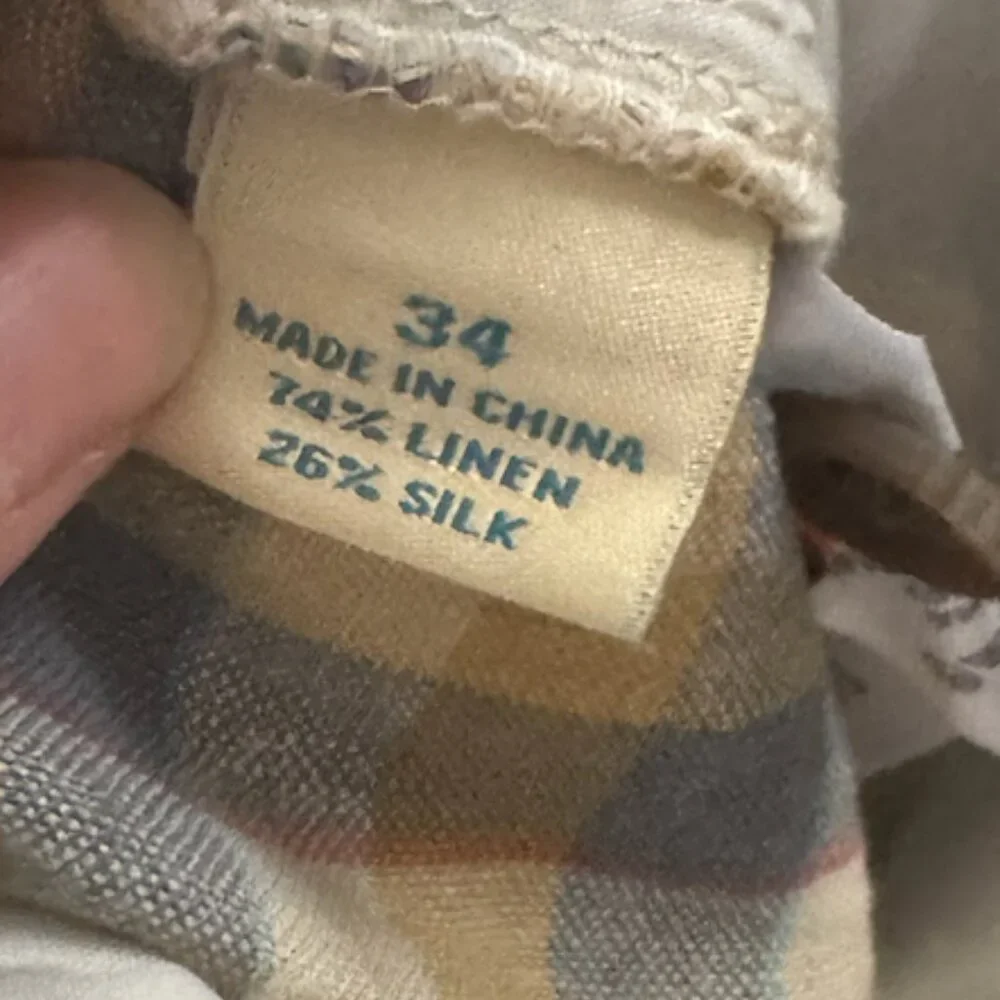 Tommy Bahama Shorts Men’s 34 Plaid Checkered Linen & Silk - Picture 3 of 5